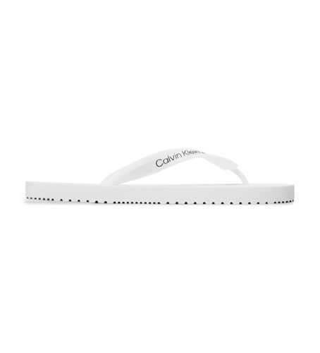 Til mænd. YM0YM01267 Hvide klipklapper (40), Fast, Ingen, Badetøj - Calvin Klein Jeans - Modalova