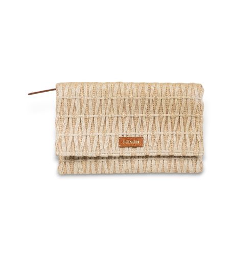 Til kvinder. V25BL309 håndtaske i flettet raffia (OSFA), Casual, Jute - SYSTEM ACTION - Modalova