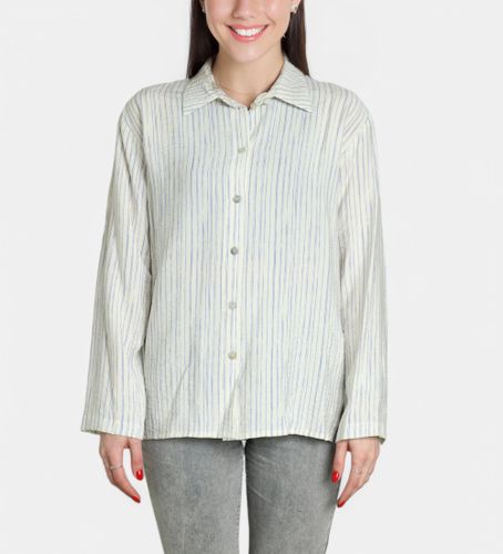 Til kvinder. V25CA421 Blåstribet skjorte (L), Casual, Viscose, Lange ærmer - SYSTEM ACTION - Modalova