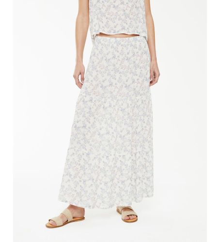 Til kvinder. V25FA309 printet nederdel med flæser (L), Casual, Viscose - SYSTEM ACTION - Modalova