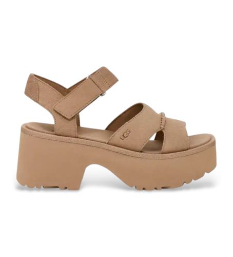 Til kvinder. 1167475 New Heights sandaler i sennepsfarvet (38), 5-8 cm, Velcro, Casual, Sennepsgul - UGG - Modalova