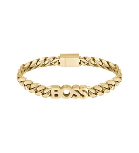 Til mænd. 1580505M Kassy guldbelagt armbånd med led (OSFA), , Casual, BH, Rustfrit stål - BOSS - Modalova