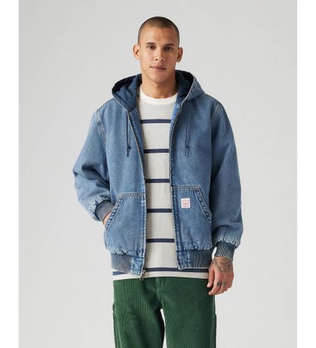 Til mænd. A3222-0007 målmandsjakke i denim (L), Casual, Bomuld - Levi's - Modalova