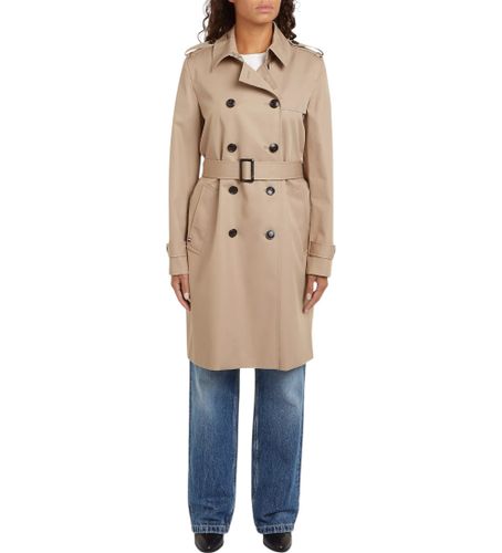 Til kvinder. WW0WW42133 vandafvisende slim fit trenchcoat (34), Casual, Økologisk bomuld, Bæredygtig - Tommy Hilfiger - Modalova