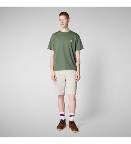 Til mænd. DT1709M-BESY20 Caius T-shirt (XL), Casual, Bomuld, Korte ærmer - Save The Duck - Modalova