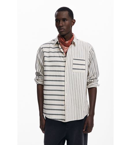 Til mænd. 25SMCW15 Skjorte Jack stribet (L), Casual, Bomuld, Lange ærmer - Desigual - Modalova