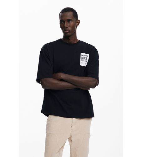 Til mænd. 25SMTK24 Martin T-shirt (M), Casual, Bomuld, Korte ærmer - Desigual - Modalova