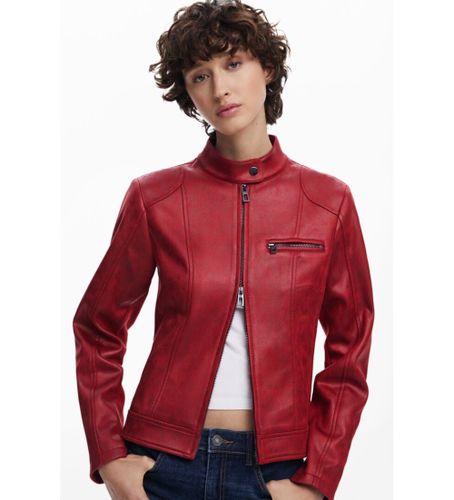 Til kvinder. 25SWEW46 Mao jakke med krave, (L), Casual, Polyester - Desigual - Modalova