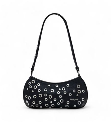 Til kvinder. 25SAXP70 skuldertaske med nitter (OSFA), Casual, Polyuretan - Desigual - Modalova