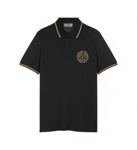 Til mænd. 78GAGT00-CJ01T Polo V Emblem Broderi (S), Casual, Bomuld, Korte ærmer - Versace Jeans Couture - Modalova