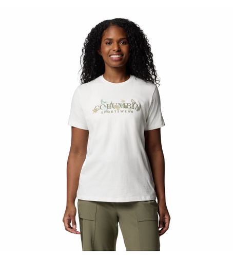 Til kvinder. 2036573126 Boundless Beauty T-shirt off-white (S), , Casual, Bomuld, Korte ærmer - Columbia - Modalova