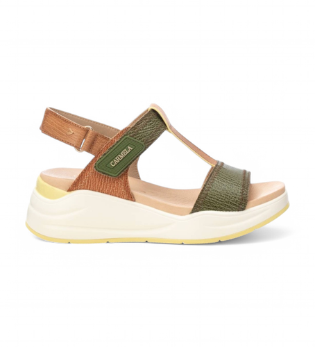 Til kvinder. 16225901-KAKI Sandaler i 162259 (37), 3-5 cm, Velcro, Casual - Carmela - Modalova