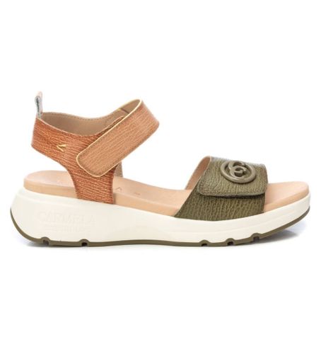 Til kvinder. 16230903-KAKI Sandaler i 162309 (37), 3-5 cm, Velcro, Casual - Carmela - Modalova