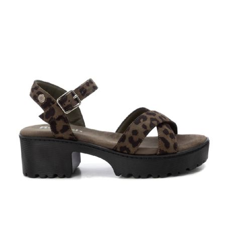 Til kvinder. 17313302-KAKI Sandaler 173133 (37), 3-5 cm, Spænder, Casual, Dyreprint - Refresh - Modalova