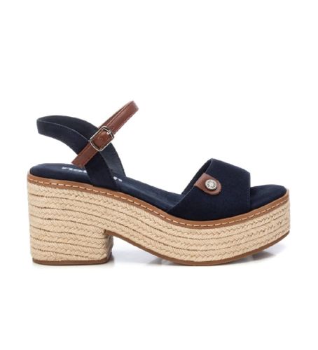 Til kvinder. 17257803-NAVY Sandaler i 172578 navy (36), 5-8 cm, Ruskind, Spænder, Casual, Blå - Refresh - Modalova