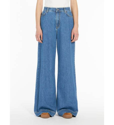Til kvinder. 2515181061600 Navy Vega baggy jeans (42), , Casual, Bomuld, Denim - Weekend Max Mara - Modalova