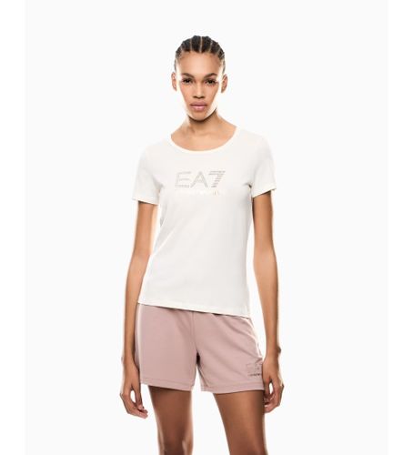 Til kvinder. 8NTT67_TJDQZ T-shirt med Evolution maxilogotype (3XL), Casual, Bomuld, Korte ærmer - EA7 - Modalova