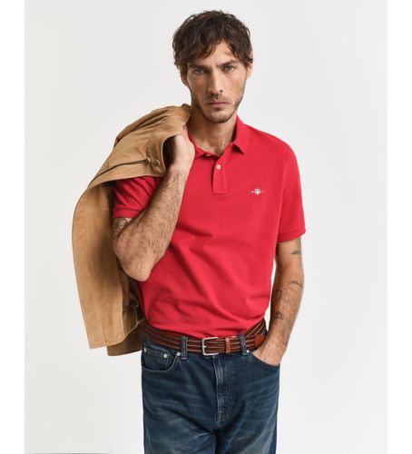Til mænd. 2210 Pique polo shirt Regular Fit Shield (M), Casual, Bomuld, Korte ærmer - Gant - Modalova