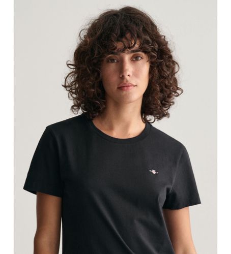 Til kvinder. 4200200 Shield T-shirt (XS), Casual, Bomuld, Korte ærmer - Gant - Modalova