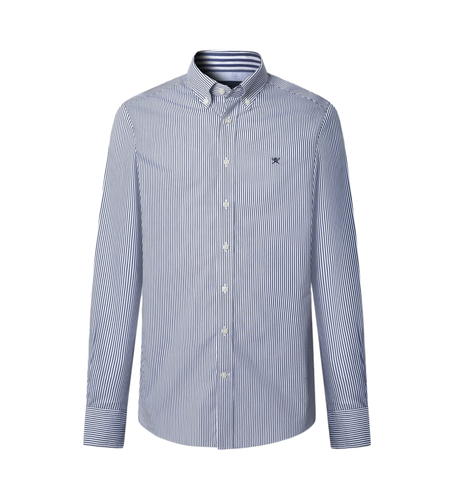 Til mænd. HM3010261 Skjorte med skræddersyet pasform, (3XL), Casual, Bomuld, Lange ærmer - Hackett London - Modalova