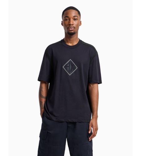 Til mænd. XM000279AF12308UB101 Navy kortærmet t-shirt (L), Casual, Bomuld, Korte ærmer - Armani Exchange - Modalova