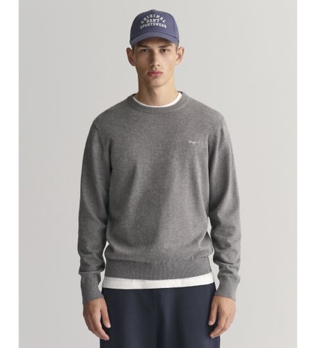 Til mænd. 8030561 Classic Cotton Crewneck Pullover Grey (5XL), Casual, , Bomuld - Gant - Modalova