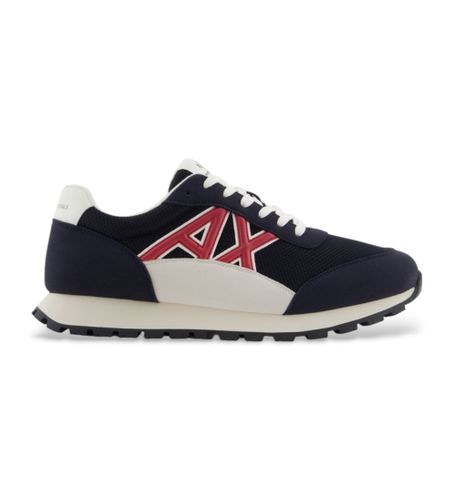 Til mænd. XUX263XV942U661 Træningssko med logo navy (44), Fast, Blonder, Casual, Blå - Armani Exchange - Modalova