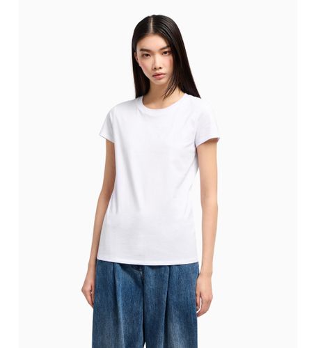 Til kvinder. XW000530AF10359U0002 Kortærmet t-shirt med rund hals, (XL), Casual, Bomuld, Korte ærmer - Armani Exchange - Modalova