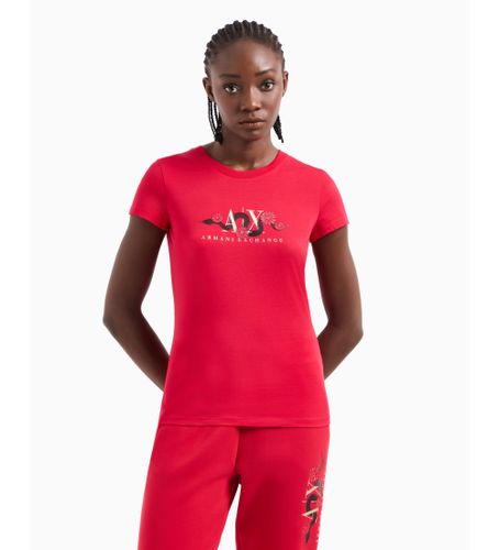 Til kvinder. XW000315AF10364U5046 Kortærmet T-shirt (XS), Casual, Bomuld, Korte ærmer - Armani Exchange - Modalova