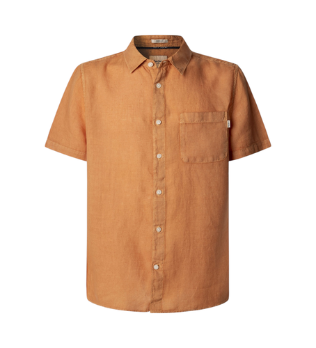Til mænd. PM308847 Amaro skjorte (L), Casual, Linned, Korte ærmer - Pepe Jeans - Modalova