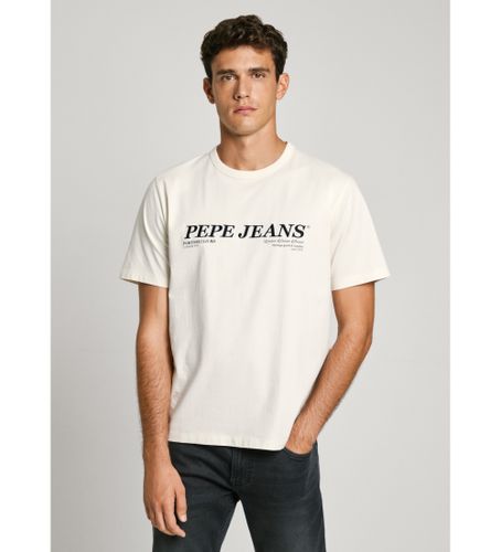 Til mænd. PM509728 Dylan T-shirt (L), Casual, Bomuld, Korte ærmer, Bæredygtig - Pepe Jeans - Modalova