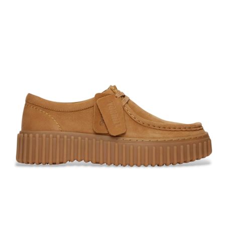 Til kvinder. 26172084 Torhill Bee brune lædersko (36), 3-5 cm, Blonder, Casual - Clarks - Modalova