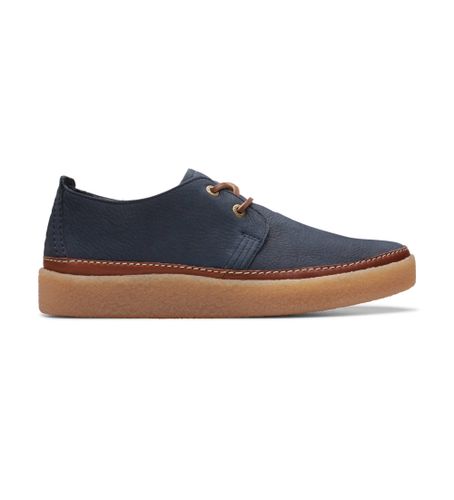 Til mænd. 26176867 Clarkwood Low lædersko navy (40), Fast, Blonder, Casual, Blå - Clarks - Modalova