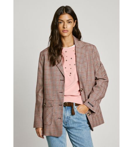 Til kvinder. PL402538 American Grace lyserød blazer (S), Casual, , Polyester - Pepe Jeans - Modalova