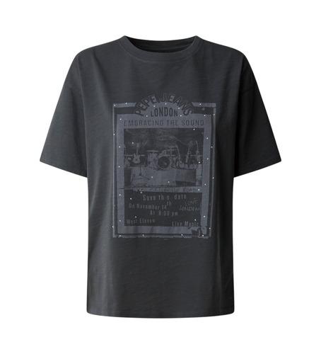 Til kvinder. PL505992 Lele T-shirt (S), Casual, Bomuld, Korte ærmer - Pepe Jeans - Modalova