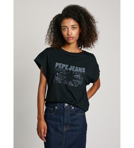 Til kvinder. PL505996 Lira T-shirt (XS), Casual, Bomuld, Korte ærmer - Pepe Jeans - Modalova