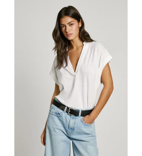 Til kvinder. PL506065 Maeve T-shirt (XS), Casual, Bomuld, Korte ærmer, Bæredygtig - Pepe Jeans - Modalova