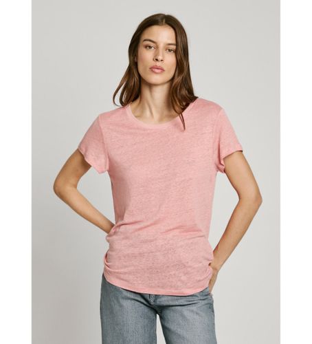Til kvinder. PL506049 Megan kortærmet T-shirt (S), Casual, Bomuld, Korte ærmer, Bæredygtig - Pepe Jeans - Modalova