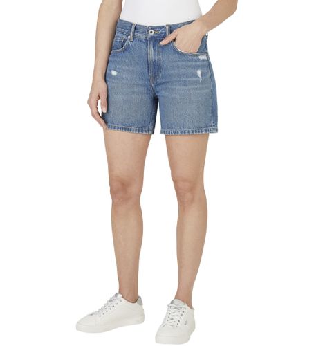 Til kvinder. PL801188IC6 Kort Regular Hw Mable (25), Casual, Bomuld, Denim, Bæredygtig - Pepe Jeans - Modalova