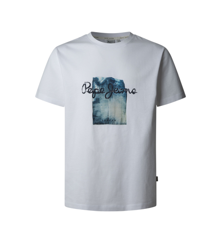 Til mænd. PM509781 Prush T-shirt (L), Casual, Bomuld, Korte ærmer - Pepe Jeans - Modalova