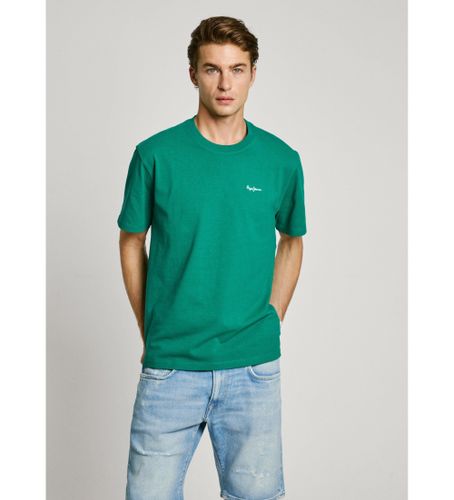 Til mænd. PM509933 Kontrastfarvet Connor T-shirt (L), Casual, Bomuld, Korte ærmer, Bæredygtig - Pepe Jeans - Modalova