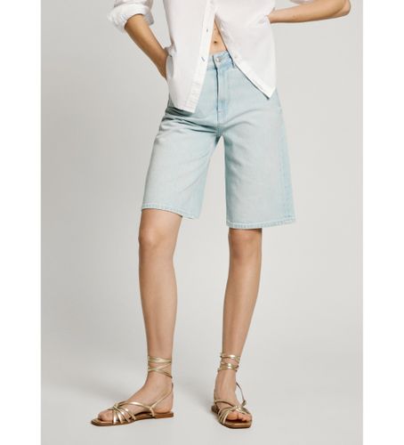 Til kvinder. PL801176 Bermuda Breeze (24), Casual, Bomuld, Denim, Bæredygtig - Pepe Jeans - Modalova