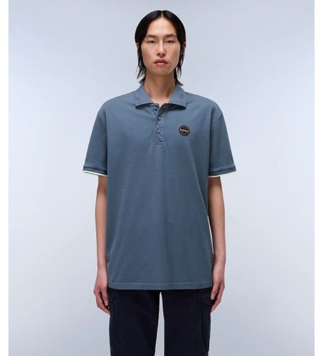 Til mænd. NP0A4IDA Polo-badge (XXL), Casual, Korte ærmer, Bæredygtig, Genbrugsbomuld - Napapijri - Modalova