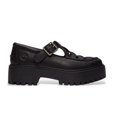 Til kvinder. TB0A4188W021 Stone Street sorte lædersko med spænde og plateau Stone Street sorte lædersko med plateau (38 W), 3-5 cm - Timberland - Modalova