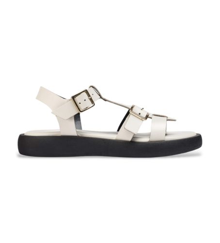 Til kvinder. AB-1012 Off-white lyse lædersandaler (36), Hvid, Fast, 1-3 cm, Spænder, Casual - Wonders - Modalova