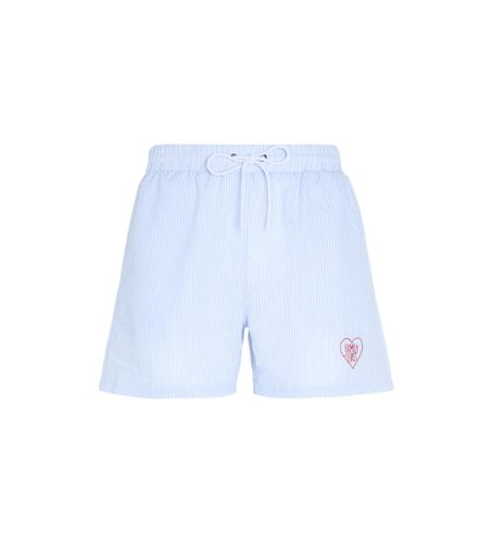 Til mænd. WIS2502 Hjerteblå stribet badedragt (M), Badetøj, Polyester - Family First - Modalova