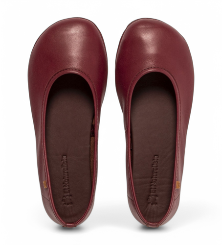 Til kvinder. 258201167005_008 N5820 Essence bourgognefarvede ballerinasko i (36), Fast, Ingen, Casual, Burgund - El Naturalista - Modalova