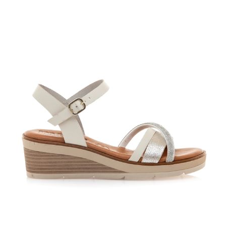 Til kvinder. 54556 Sandaler i læder Mariella Silver (36), 3-5 cm, Spænder, Casual - MTNG - Modalova