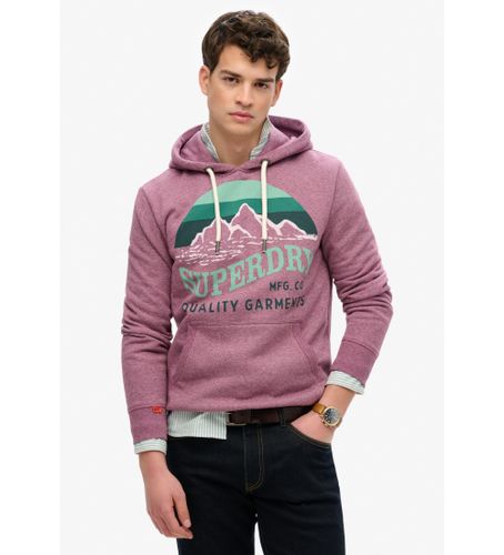Til mænd. M2014028A Core Great Outdoors Sweatshirt lyserød (S), Casual, , Bomuld, Bæredygtig - Superdry - Modalova