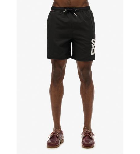 Til mænd. M3010247A 43,2 cm svømmedragt med logo Sportswear (S), Badetøj, Genanvendt polister, Bæredygtig - Superdry - Modalova